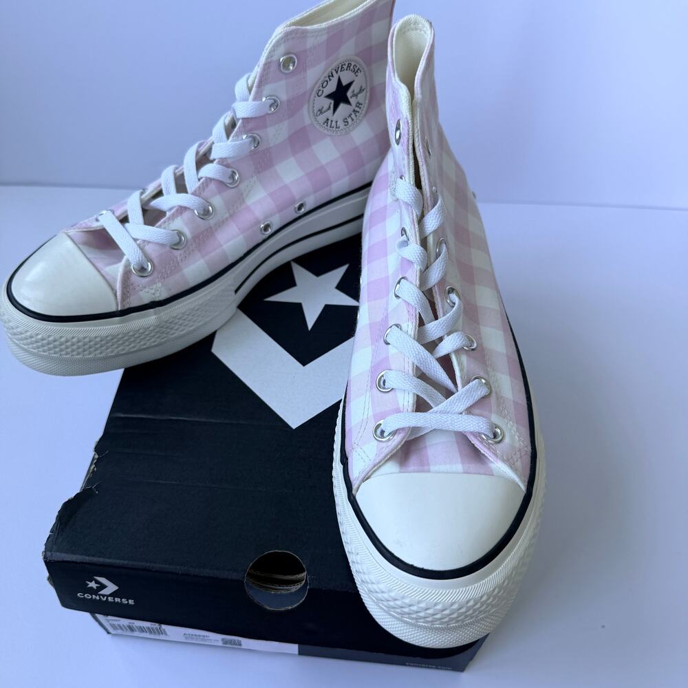 Converse CTAS Lift Hi A13663C Vintage White Summit Pink Women's 9 NIB - Picture 1 of 5